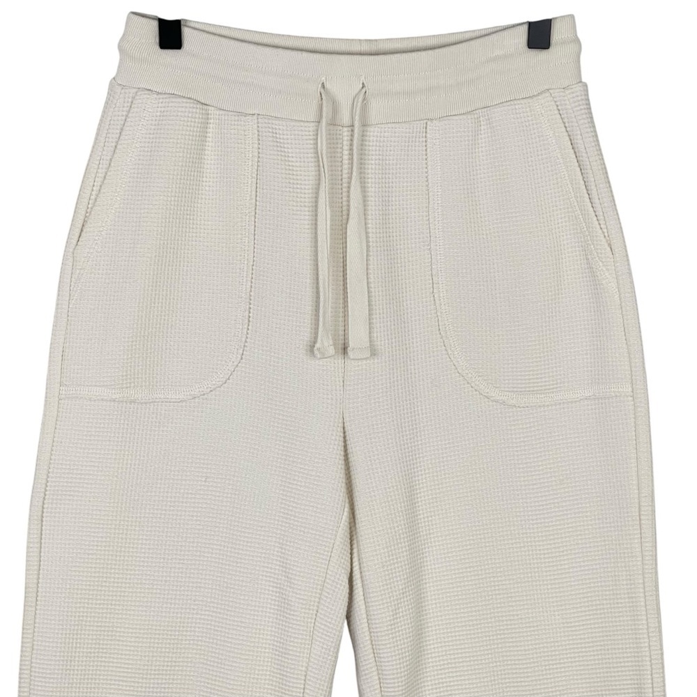 Madewell Sweatpants XS Textured Waffle Straight Drawstring Pull On Lounge Comfy - Picture 2 of 10